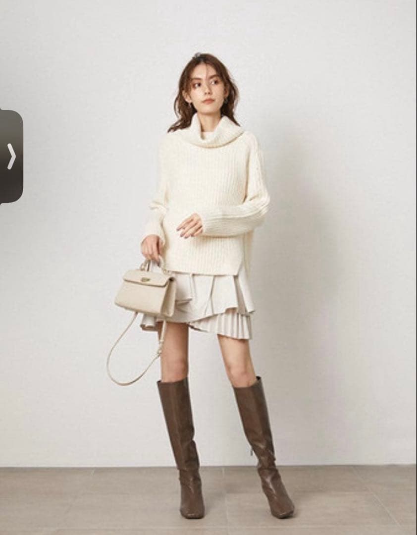 snidel フリルコンビニットワンピース 石原さとみ着用