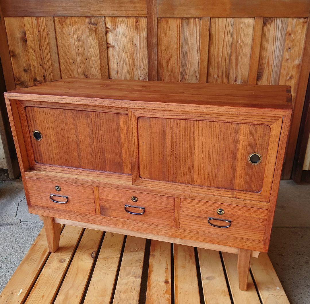 桐箪笥　《リペア済、脚部リメイク》