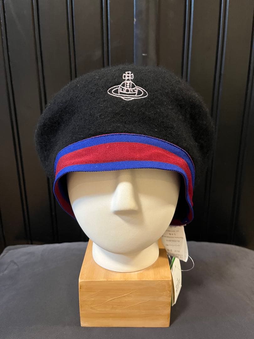 ヴィヴィアン　ウエストウッド　ウール　ベレー帽　ブラック