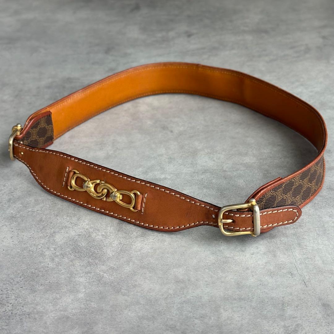 CELINE ホースビット　マカダム柄　ウエストベルト