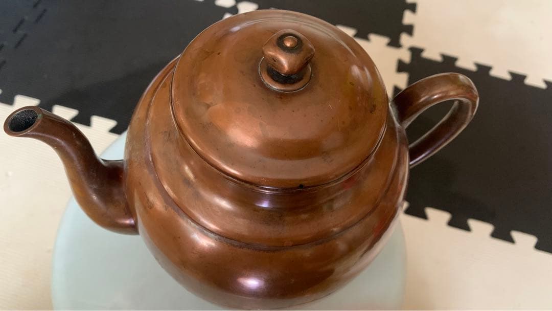 玉川堂製　銅やかん103♦ 無形文化財 鎚起銅器