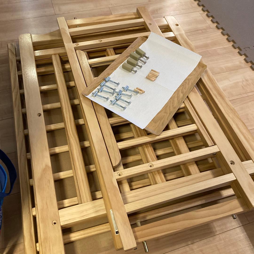 ティンバーベビーベッドミニ ハイタイプ