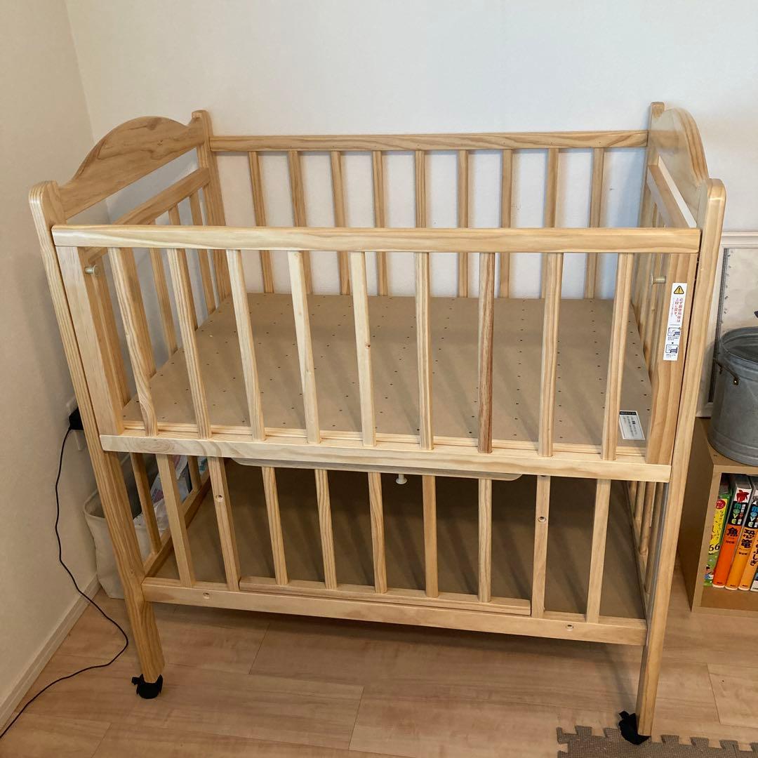 ティンバーベビーベッドミニ ハイタイプ