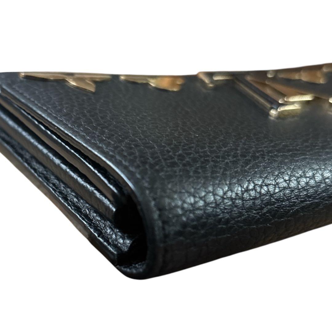 【鑑定済】ルイ ヴィトン　ポルトフォイユカプシーヌ トリヨン　ゴールド金具　美品