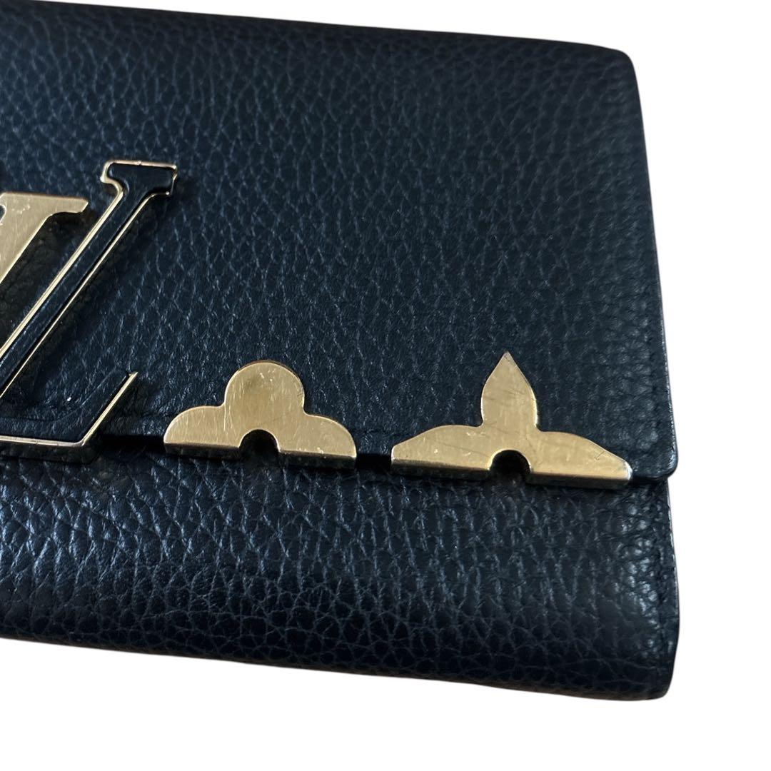 【鑑定済】ルイ ヴィトン　ポルトフォイユカプシーヌ トリヨン　ゴールド金具　美品