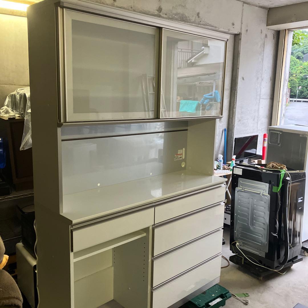 【美品】AYANO 綾野製作所　カップボード　食器棚 幅140cm 高さ202