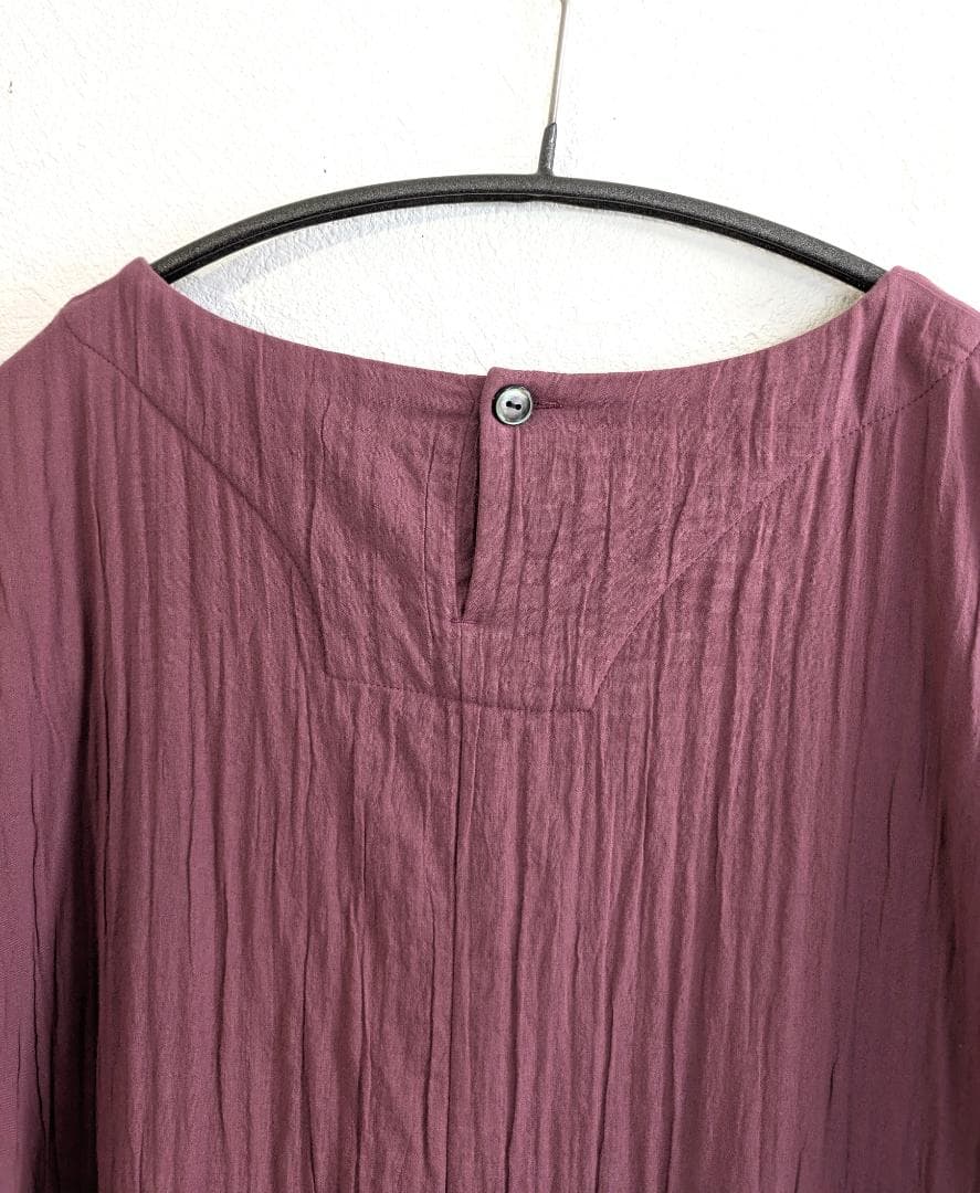 群言堂里山パレット☆草木染ダブルガーゼゆったりOPラベンダー☆手洗い可☆美品です