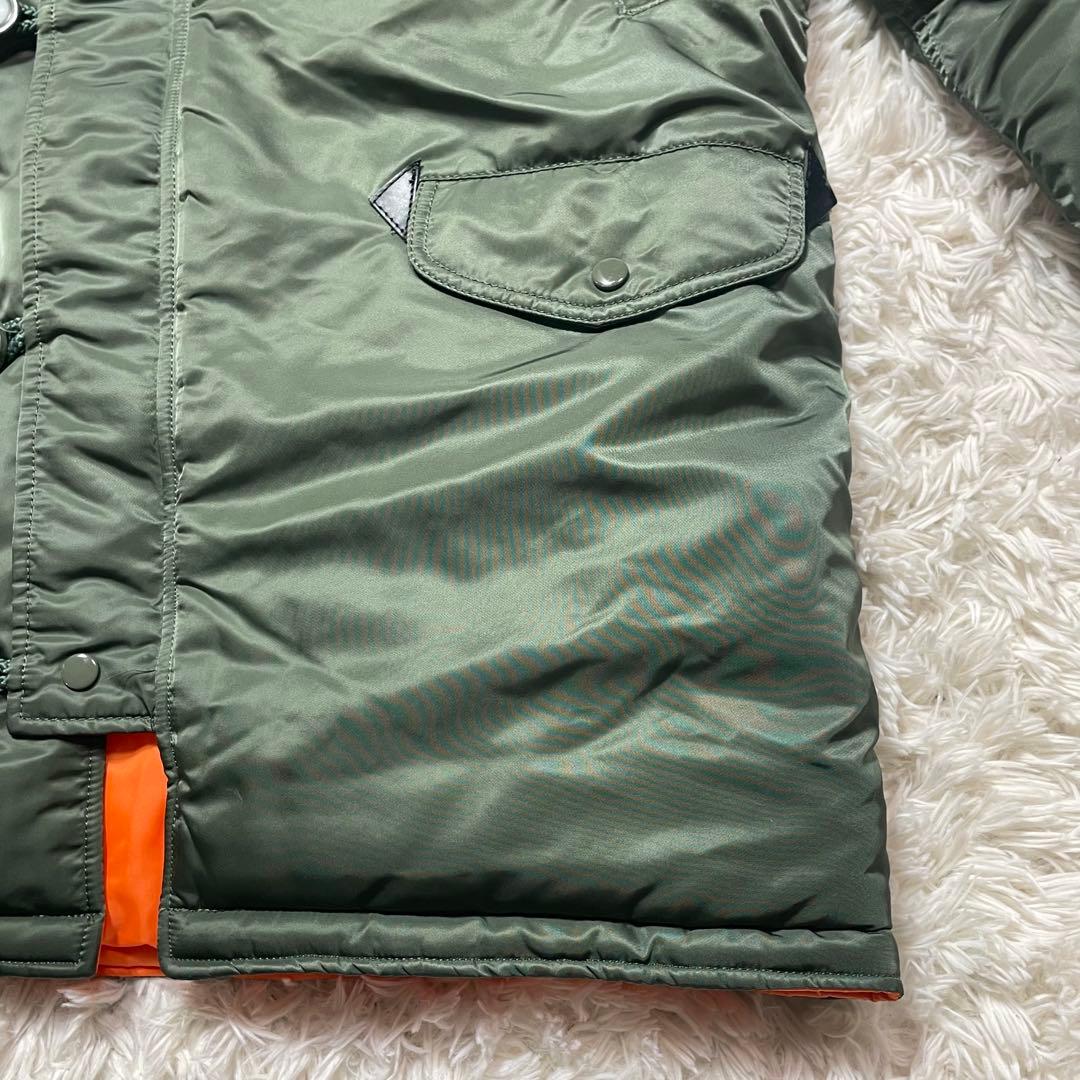 ミリタリージャケット N-3B セージグリーン 防寒 寒冷地 L 激レア