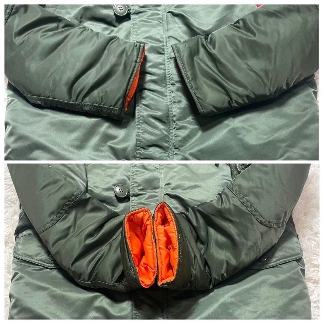 ミリタリージャケット N-3B セージグリーン 防寒 寒冷地 L 激レア