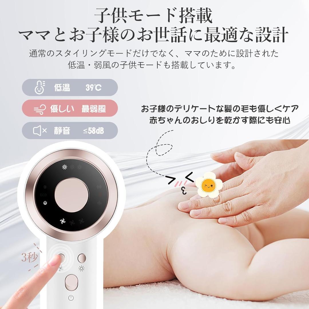 【美品】ANLAN ダブルケアドライヤー MATE ドライヤー 速乾 大風量