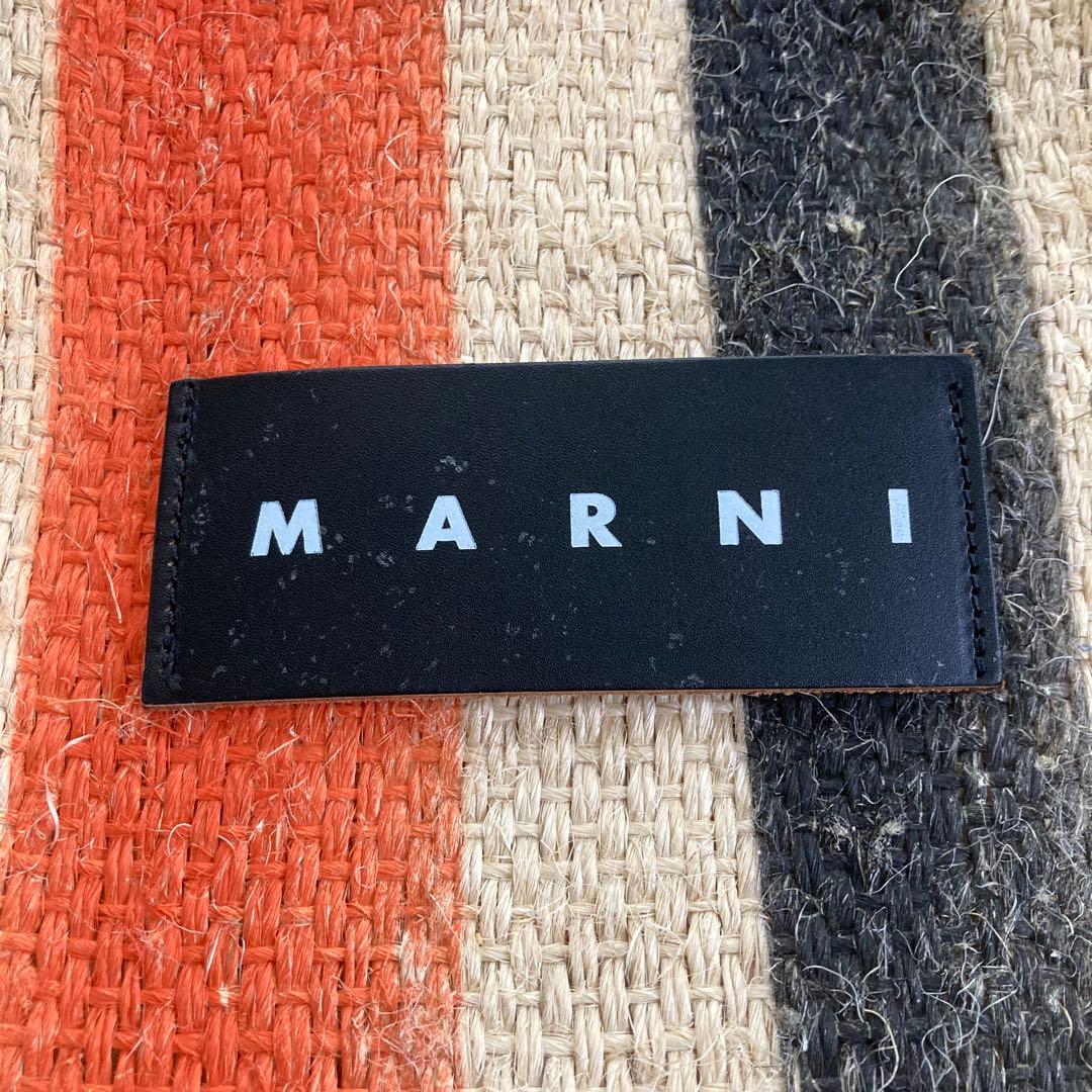 美品　MARNI✨フラワーカフェ カナパ トート　麻