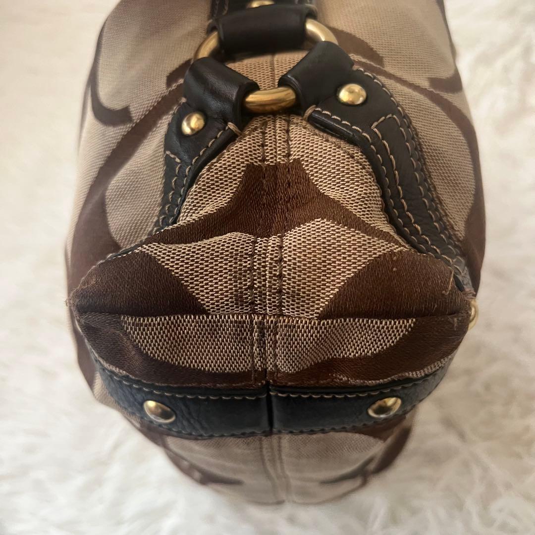 【超希少】COACH コーチ シグネチャー ターンロック ワンショルダーバッグ