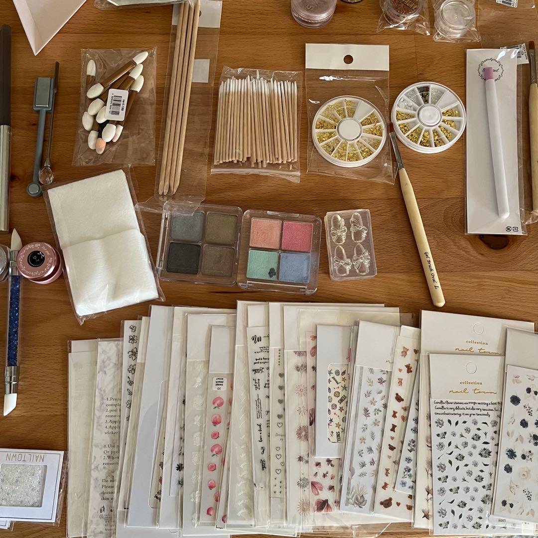 ネイルアート用品セット LEDライト付き