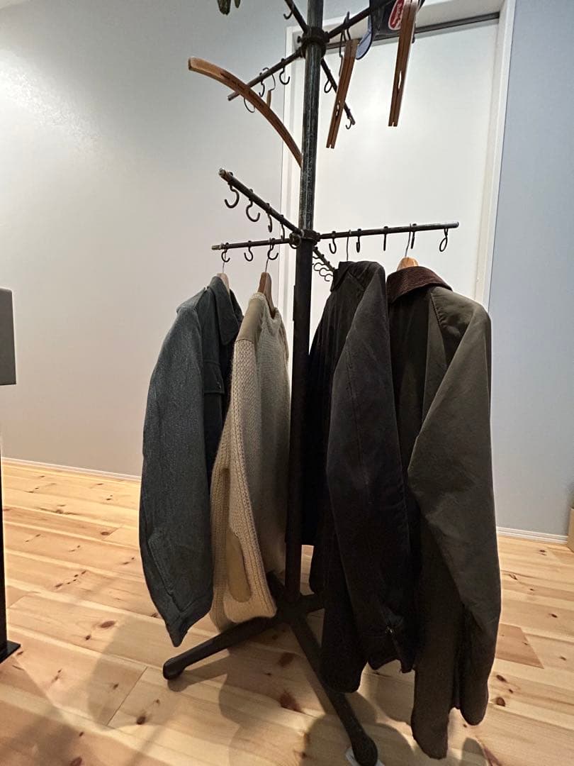 お値下げ早い者勝ち！ビンテージ　アイアンハンガーラック　インダストリアル