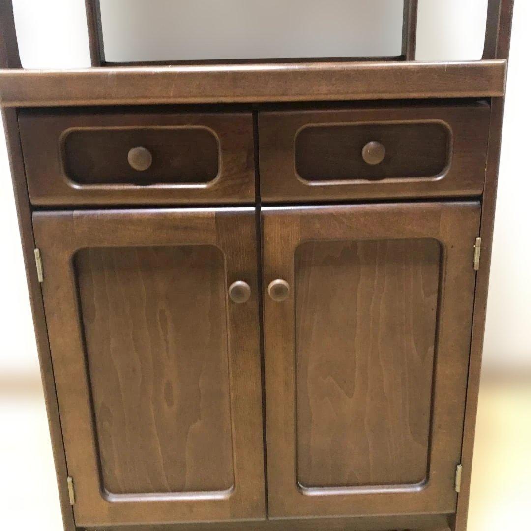 【送料無料】 karimoku カリモク 木製 レンジ台 食器棚 88192