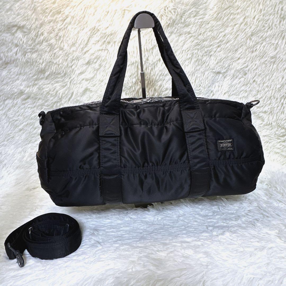 ☆廃盤 美品　PORTER タンカー 2wayボストンバッグ 黒