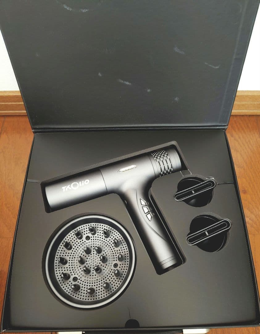 ★【新品未使用】Tkolioドライヤー　ヘアドライヤー　大風量　速乾　ブラック