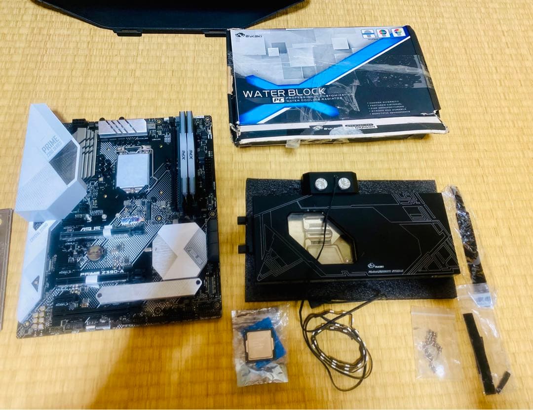 ASUS PRIME Z390-A と水冷ブロック-i5 6600-Ddr4