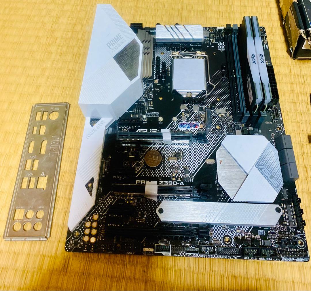 ASUS PRIME Z390-A と水冷ブロック-i5 6600-Ddr4