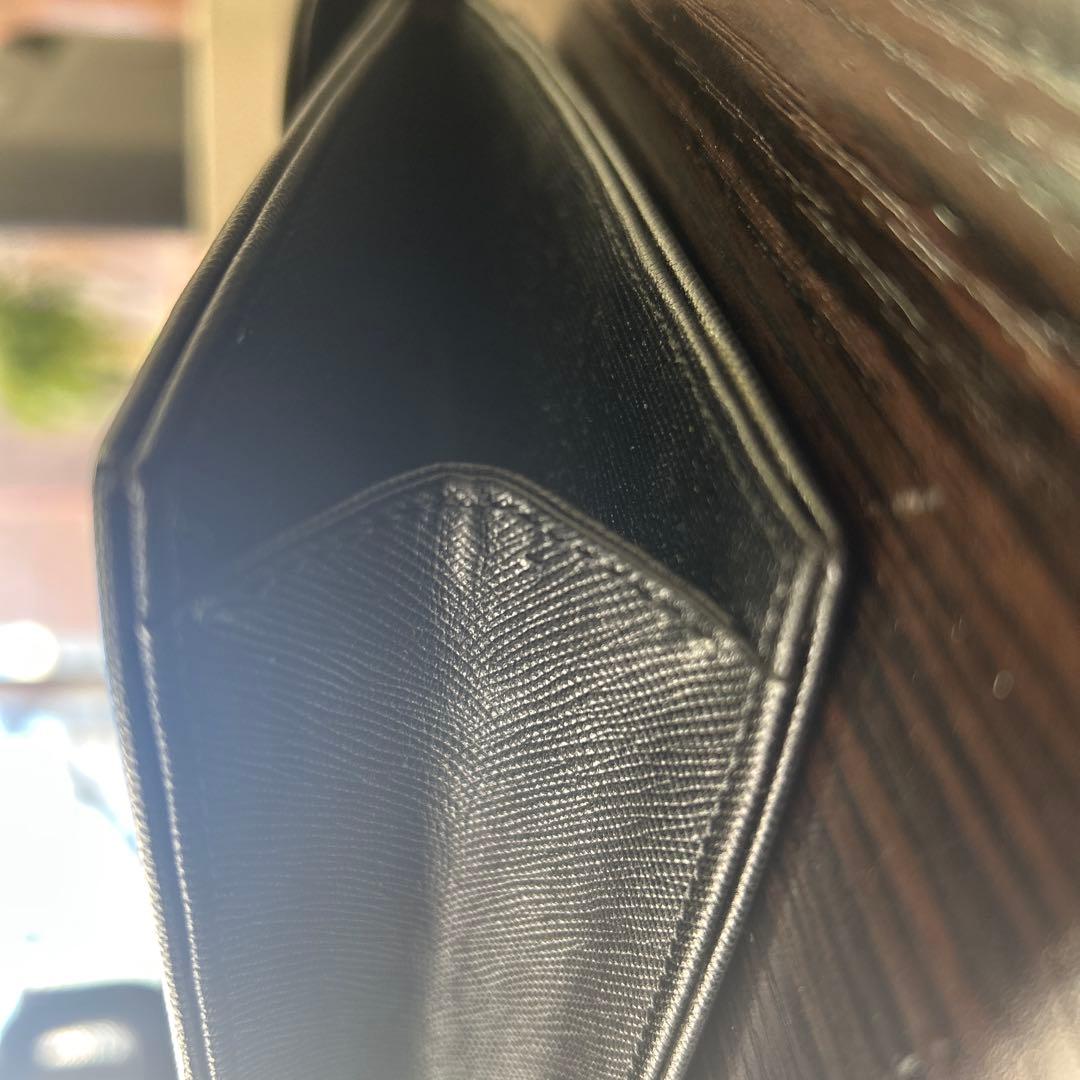 【美品】YSL ブラックレザー クラッチバッグ