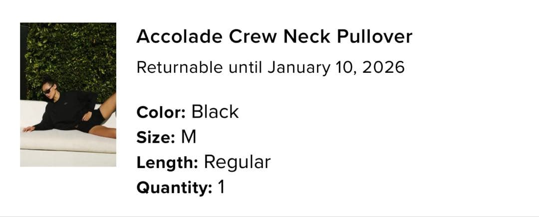 alo スウェット　Accolade Crew Neck Pullover