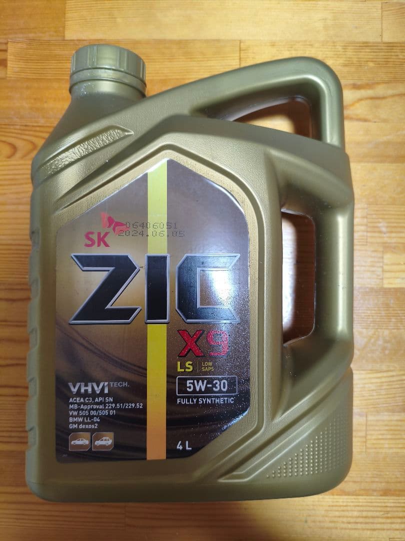 ogaさんSK ZIC X9 LS 5W-30 4Lディーゼルガソリンオイル3本