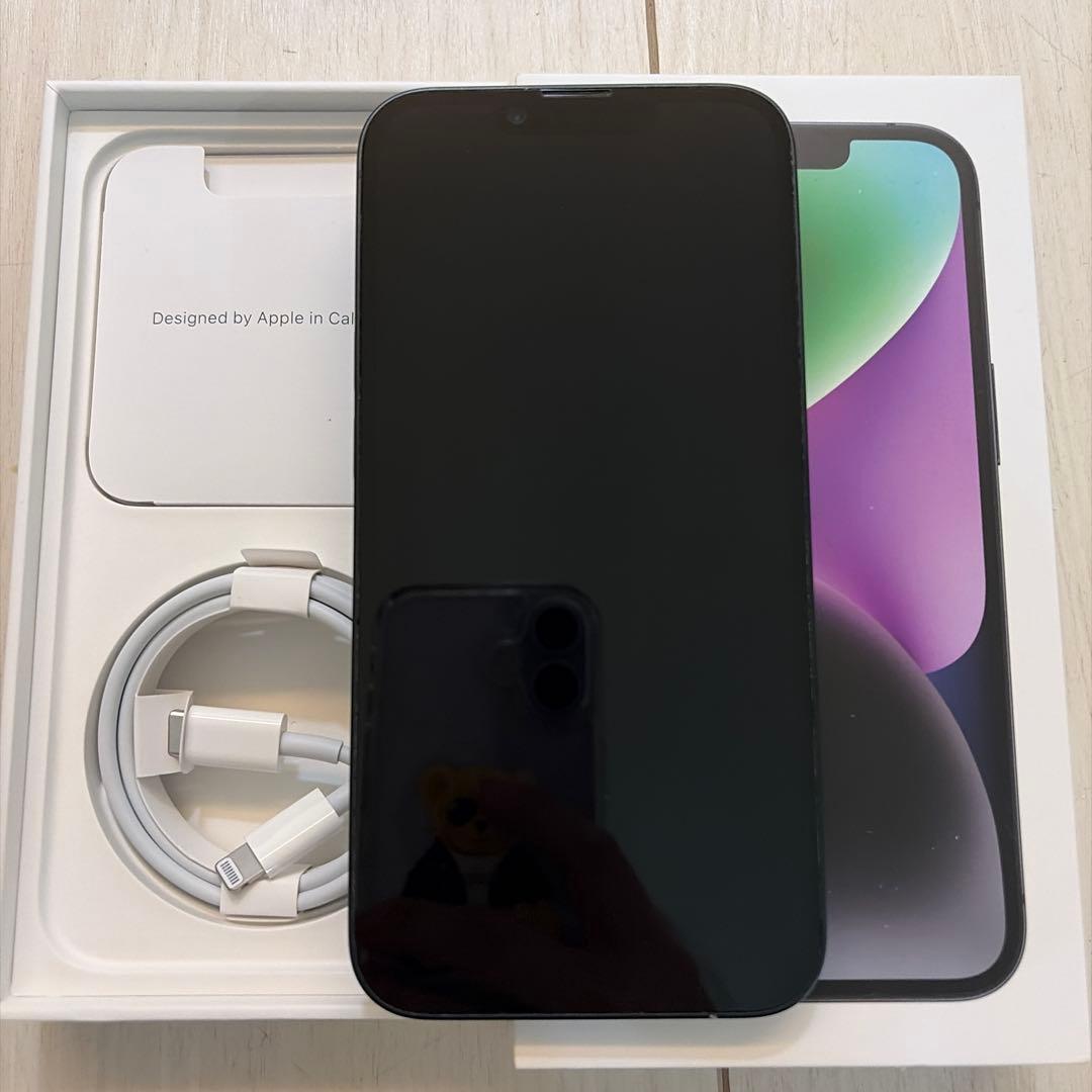 週末お値下げ!!!✷美品✷Apple iPhone 14 ブラック 本体