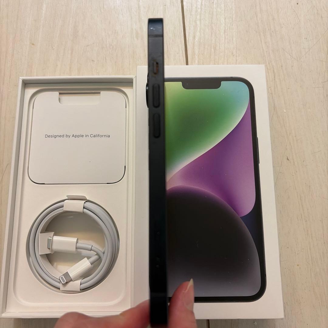 週末お値下げ!!!✷美品✷Apple iPhone 14 ブラック 本体