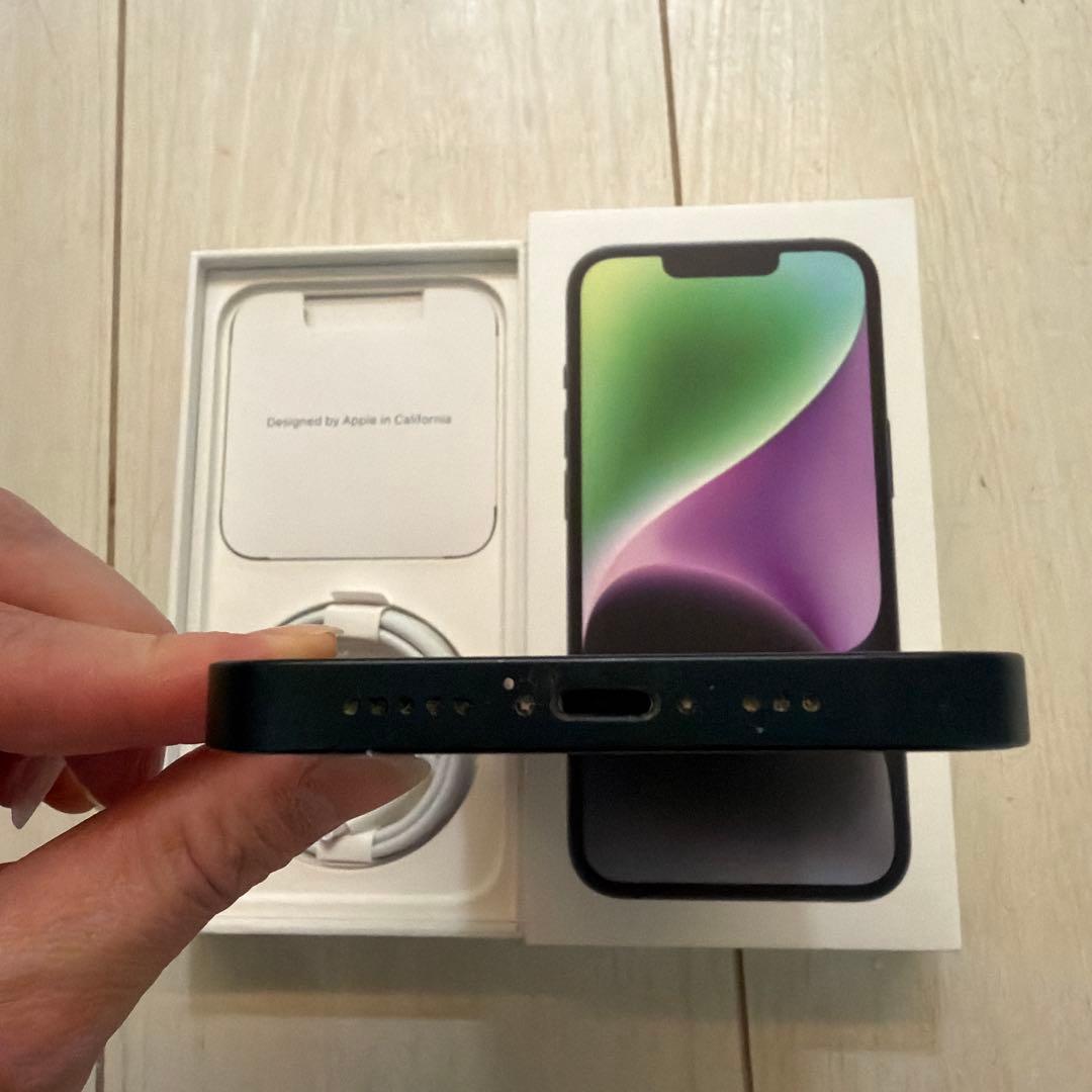 週末お値下げ!!!✷美品✷Apple iPhone 14 ブラック 本体