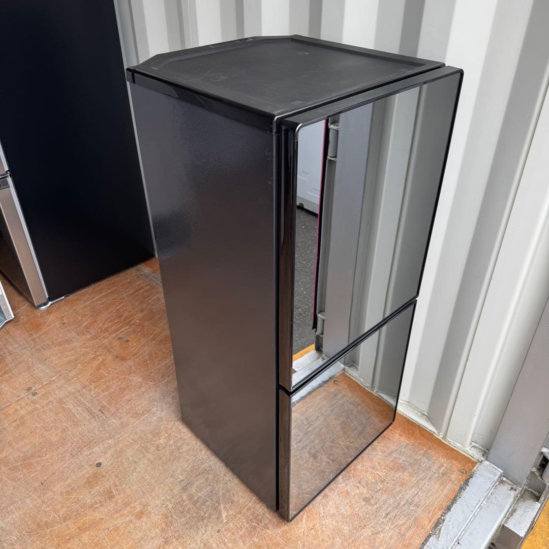 C7437★2020年製美品★ツインバード　冷蔵庫　ミラーブラック　鏡