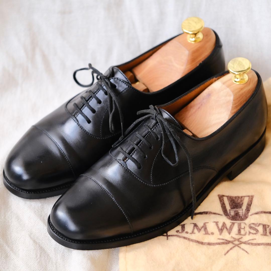 J.M.WESTONジェイエムウェストン 300ストレートチップ黒3 1/2E