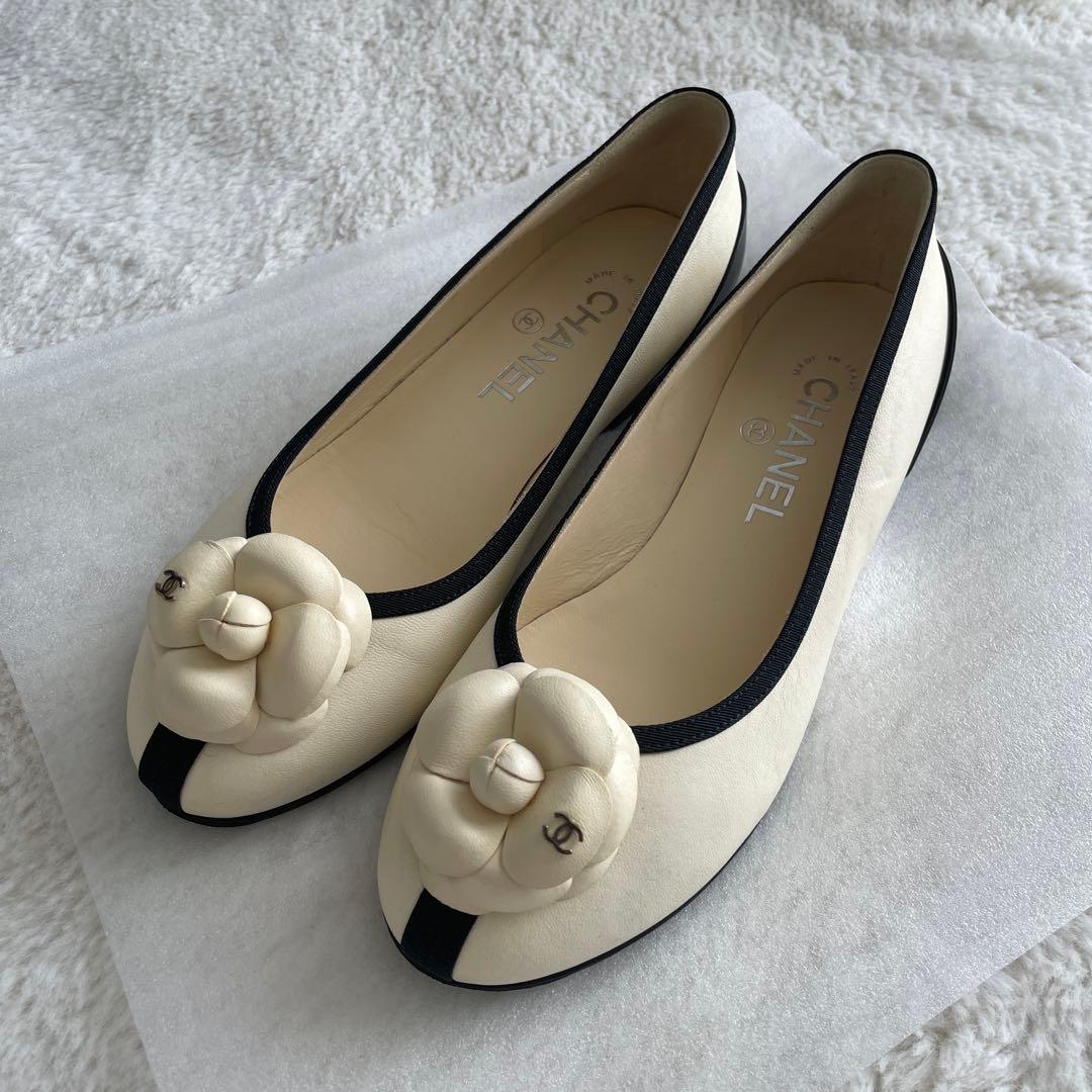 【即日発送可◎】CHANEL カメリア フラットシューズ