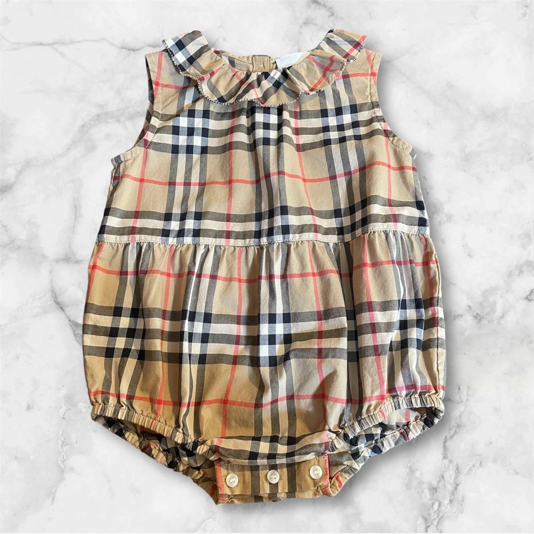 専用　BURBERRY バーバリー　ロンドン ノバチェック　ロンパース　80