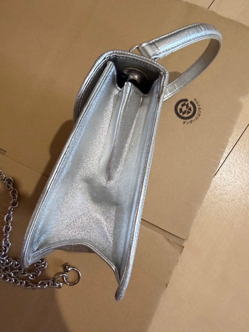 希少 極美品 コンテス プリンセスバッグ 2wayバッグ シルバー