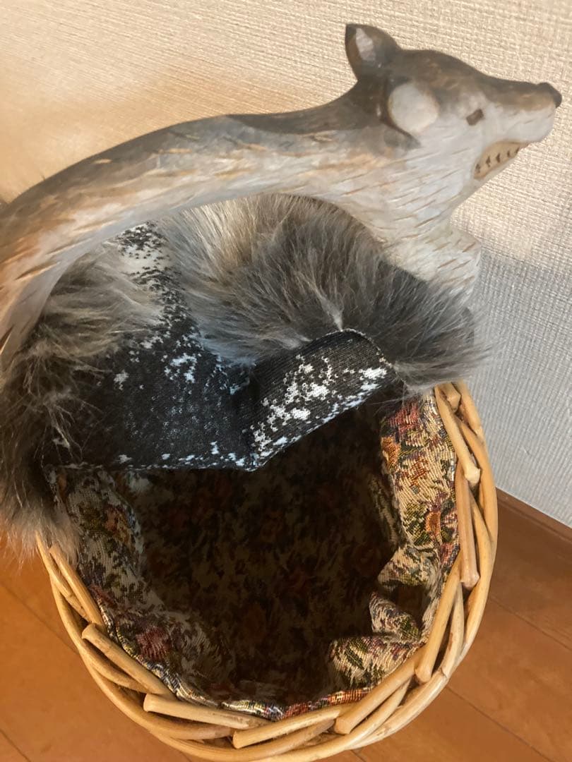 新品KIYATA 動物バスケット　かごバッグ　キヤタ