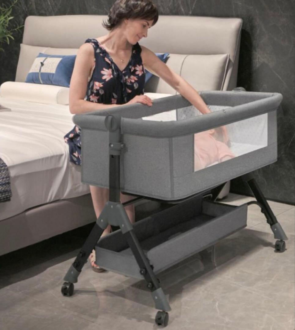 ベビーベッド キャスター付き