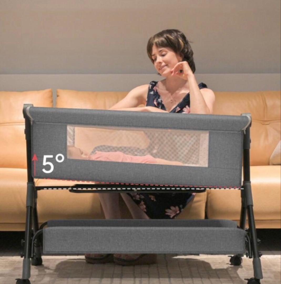 ベビーベッド キャスター付き