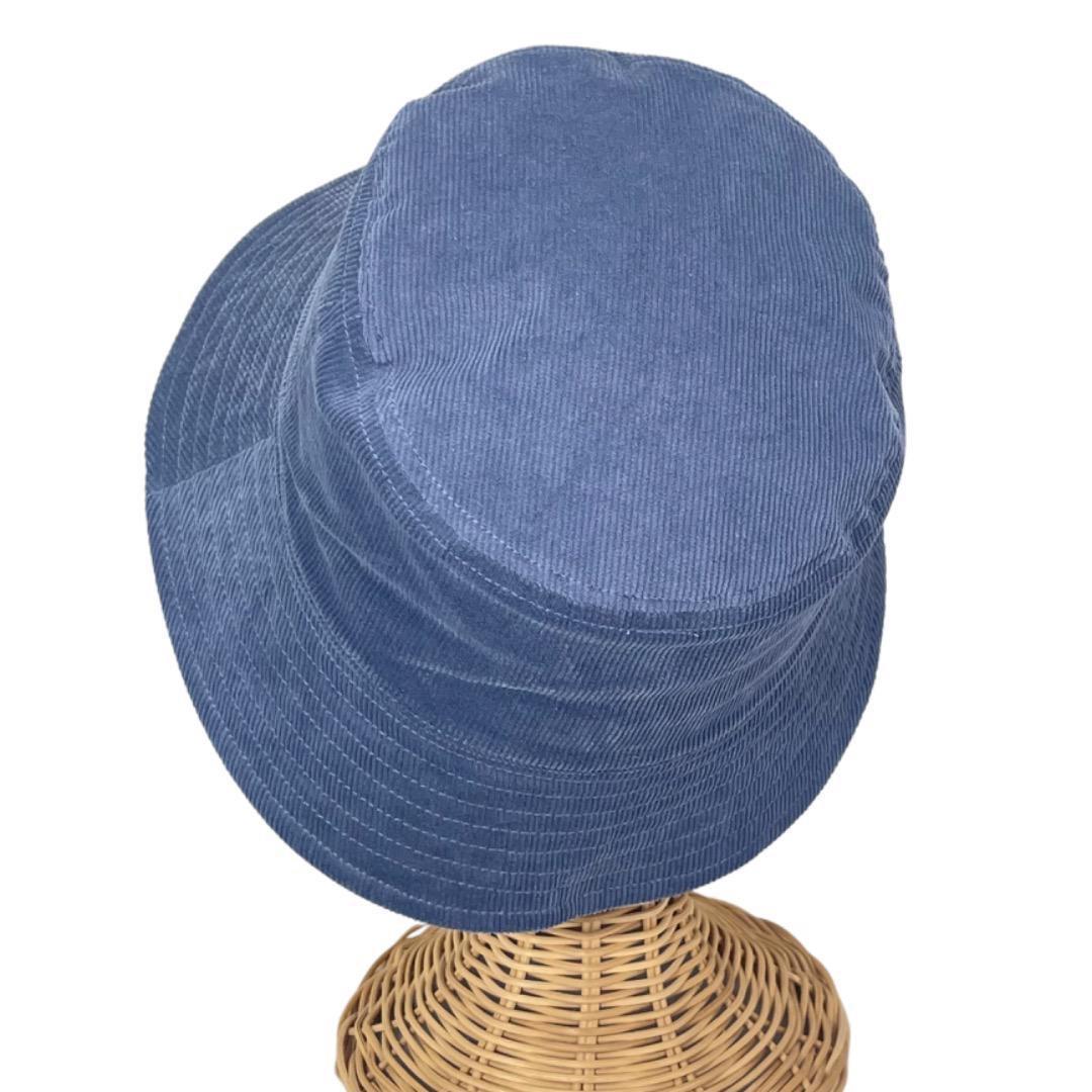 SALE❄️BIGサイズ　KANGOL　コーデュロイ　ハット　水色系　XLサイズ
