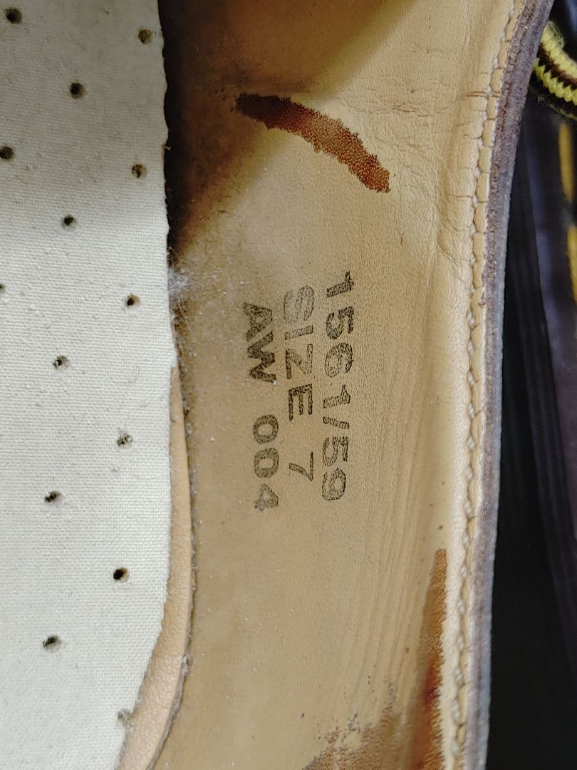 Dr.Martens 4ホールシューズ　イングランド製　状態△　７　革靴