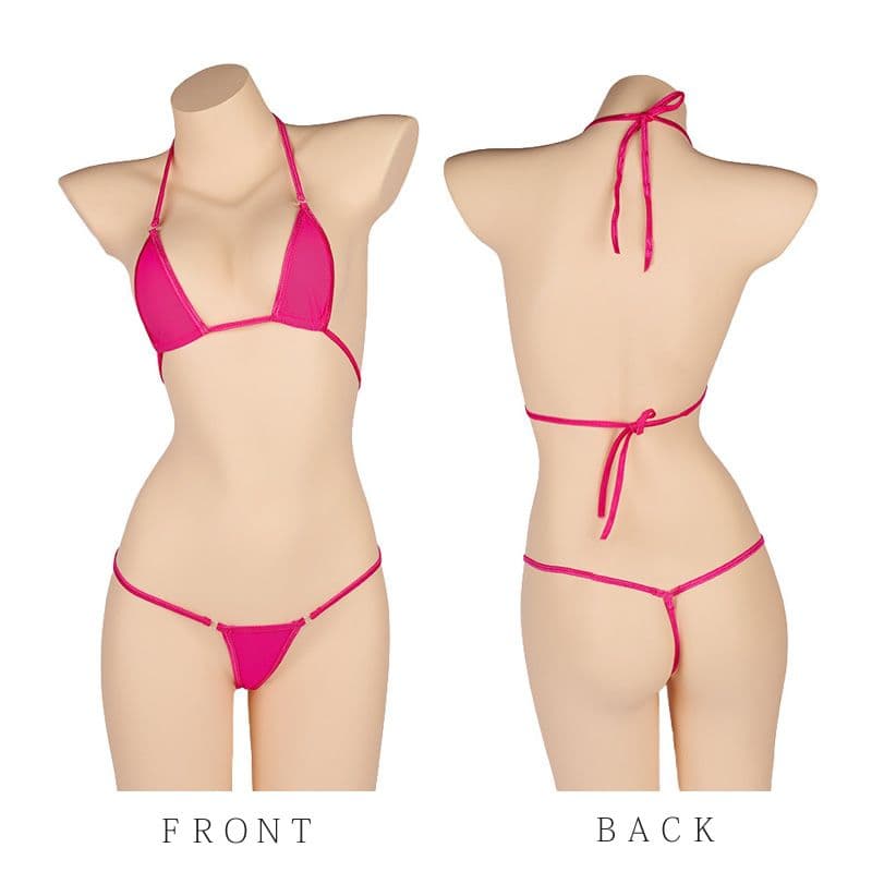 超セクシー♥ランジェリー　マイクロ紐ブラジリアンビキニ　フリーサイズ　r62赤