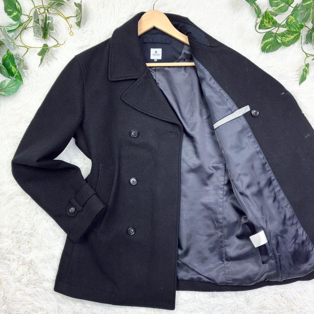 美品　ポールスミス　ウールメルトン　ピーコート　XL　ブラック