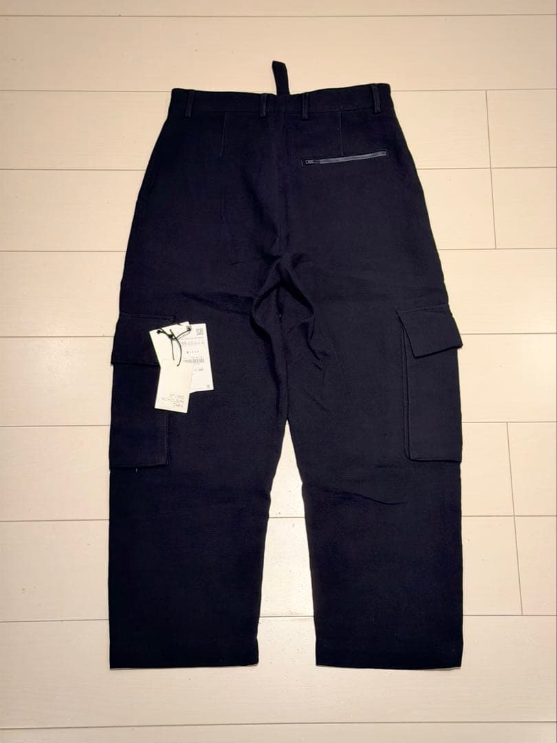 雨*様 美品★ザラ x スタジオニコルソンS 替ボタン付★コラボ カーゴパンツ