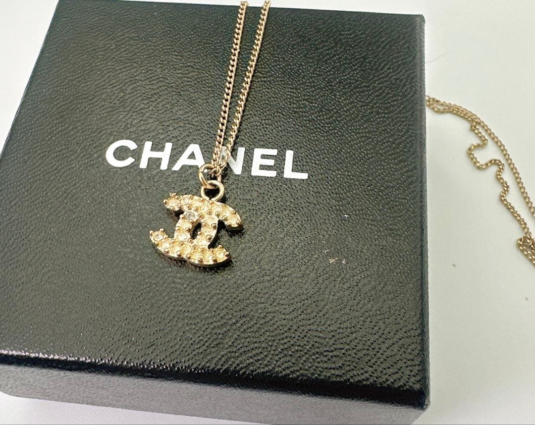 CHANEL ココマーク　10A ネックレス　ストーン　ゴールド　シャネル