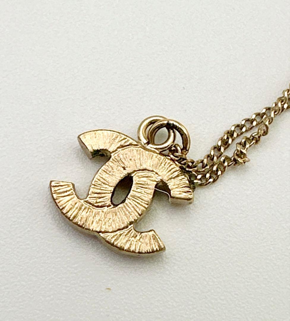 CHANEL ココマーク　10A ネックレス　ストーン　ゴールド　シャネル