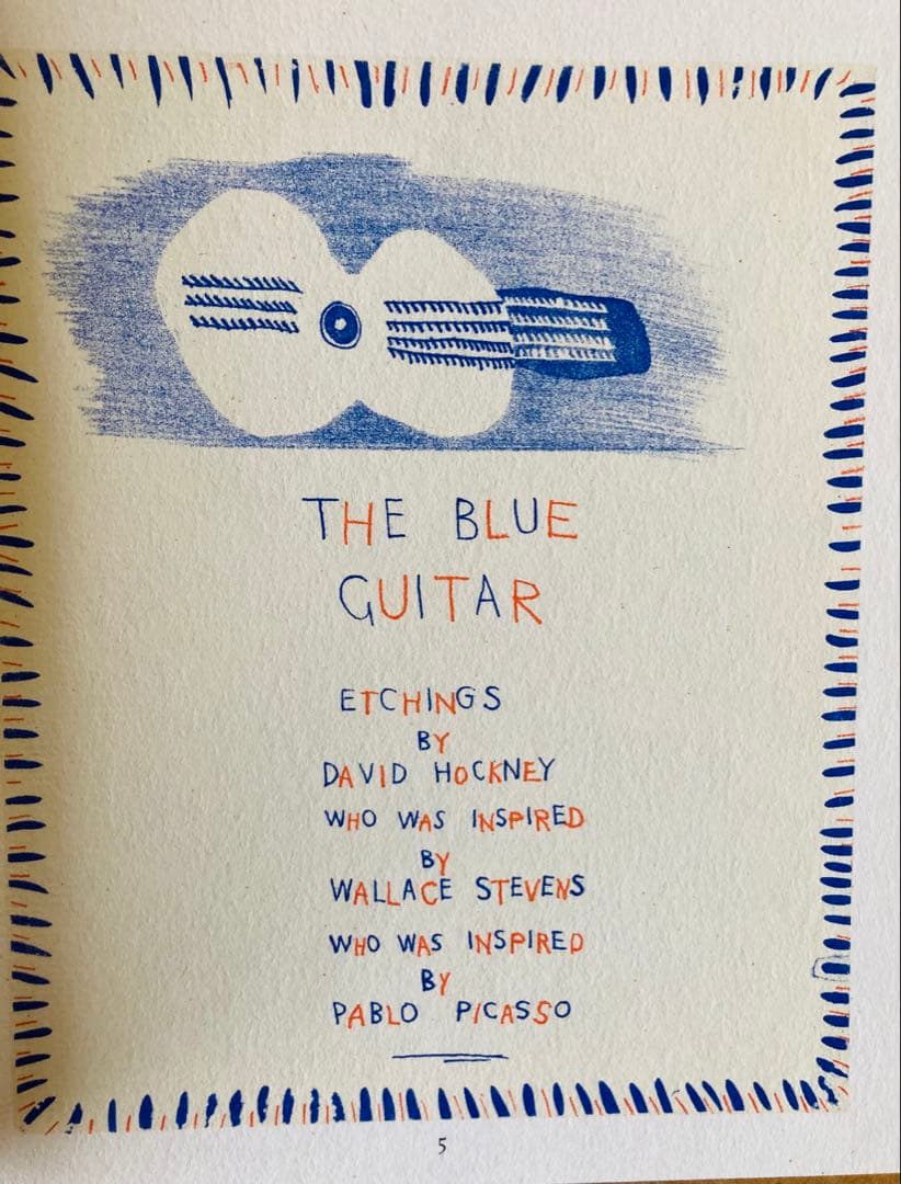 洋書 The Blue Guitar by David Hockney