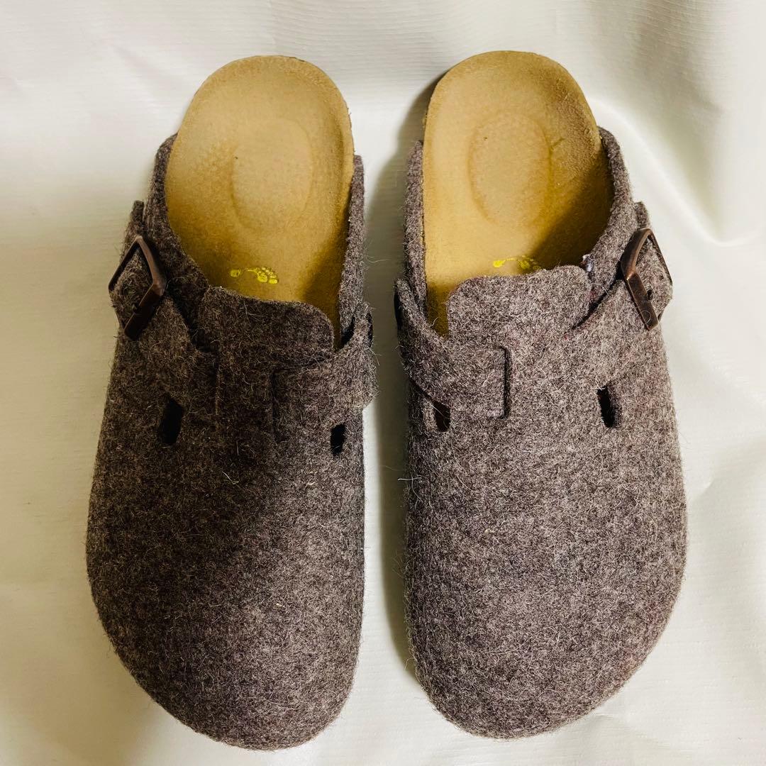 BIRKENSTOCK ビルケン ボストン ココア37 24cm ウール