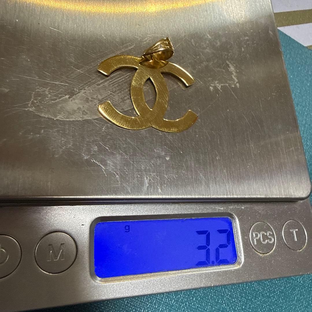 18金ダブルCロゴチャーム ゴールド 3.2g