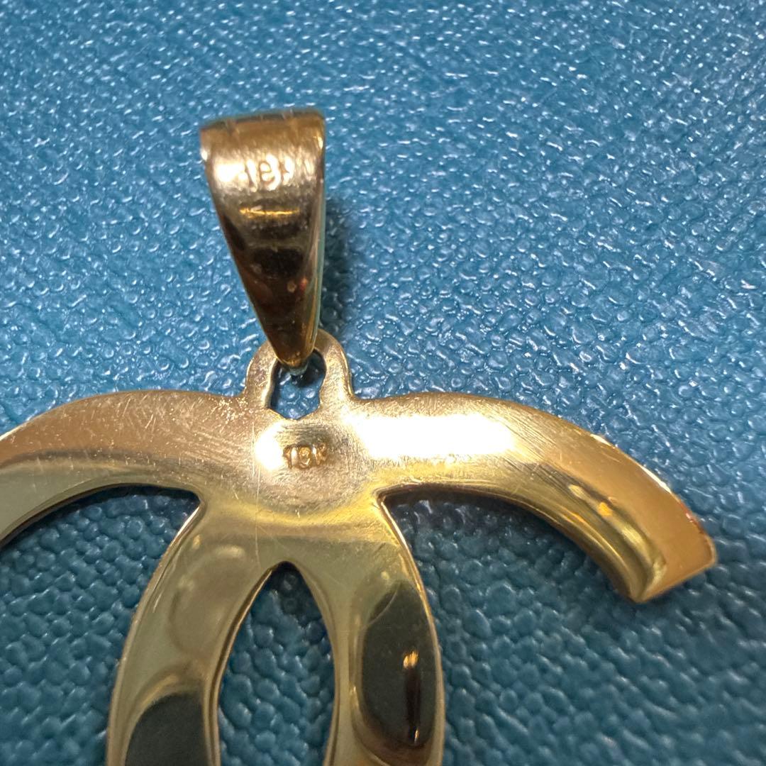 18金ダブルCロゴチャーム ゴールド 3.2g