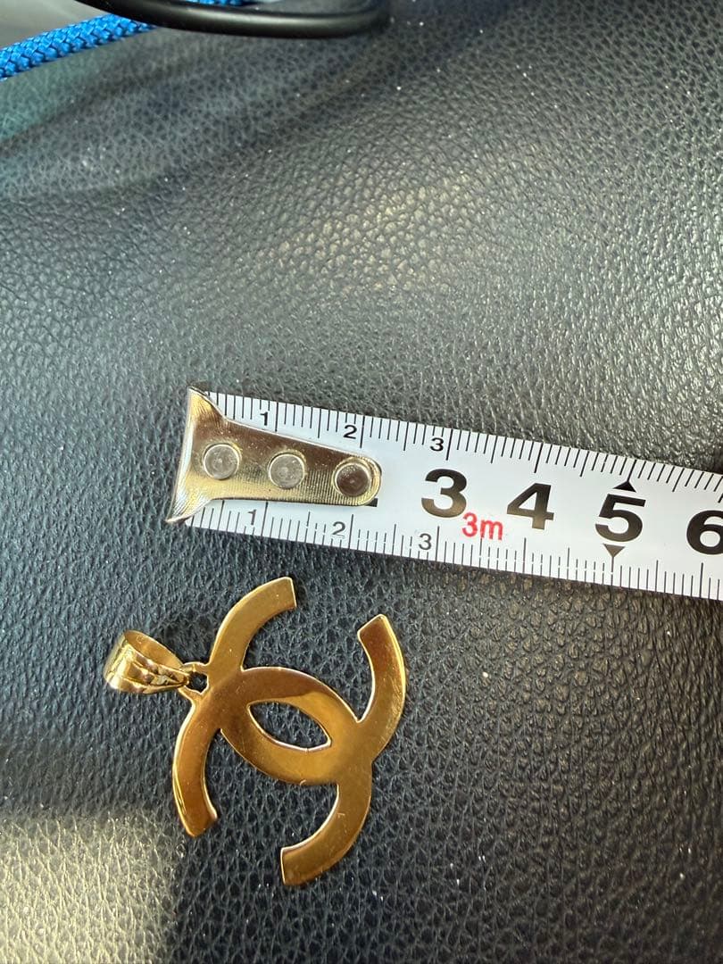 18金ダブルCロゴチャーム ゴールド 3.2g