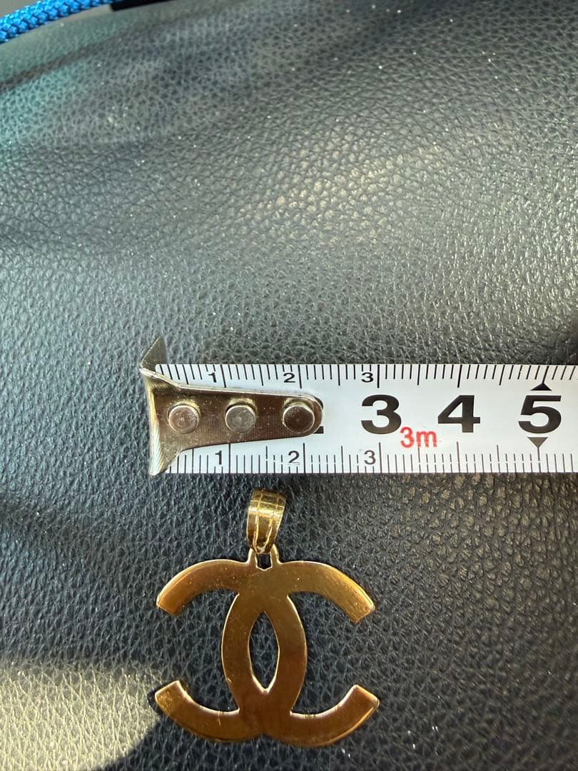 18金ダブルCロゴチャーム ゴールド 3.2g